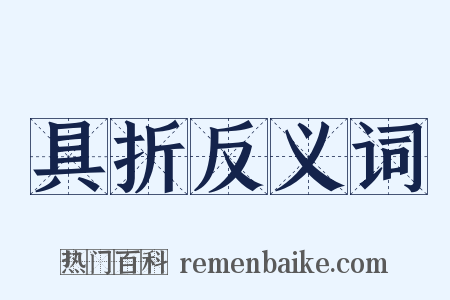 具折反义词是什么意思的图片